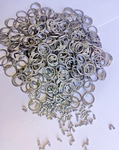 Mild Steel Round Riveted Ring Chainmail Rings Solid Round Rings 9 mm Oiled