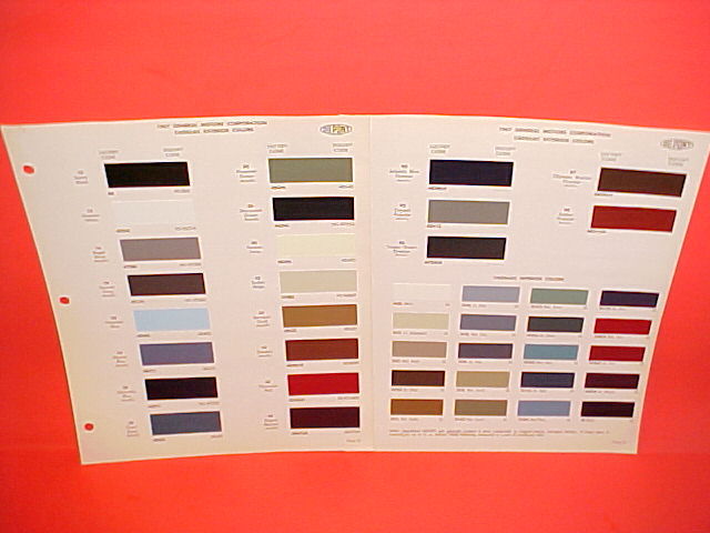 1967 CADILLAC DEVILLE CONVERTIBLE ELDORADO CALAIS EXTERIOR+INTERIOR PAINT CHIPS