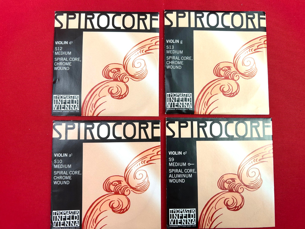 100% Authentic Thomastik Infeld Spirocore Violin String Set S15 4/4 -Aluminum E