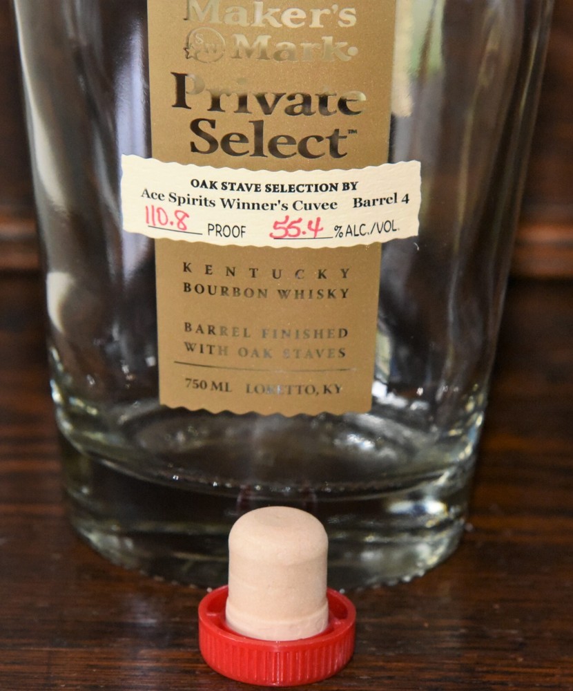 Maker's Mark PRIVATE SELECT Oak Stave Selection Whisky Bottle Empty 750ml