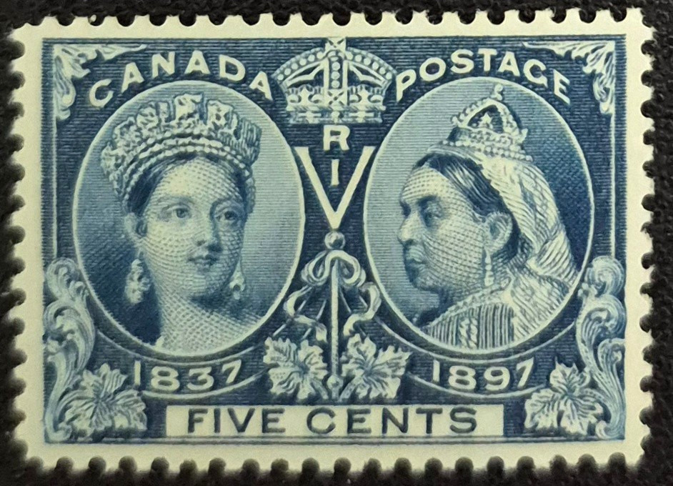 Canada #54 5¢ Jubilee Deep Blue MNH Fresh Well Balanced