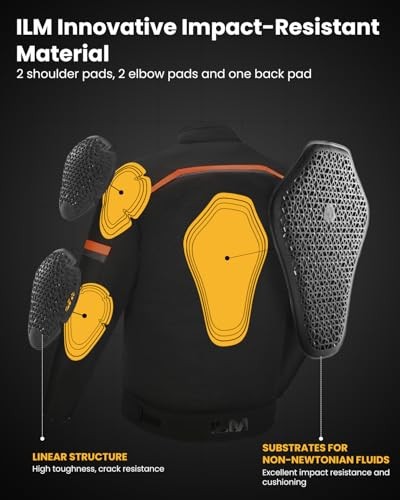 CE Armor 5-PC Level 1 Back Elbow and Shoulder Protector Pads Inserts for
