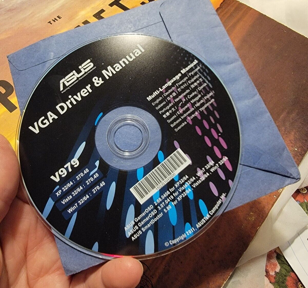 ASUS VA DRIVER & MANUAL DISK Tested - good condition