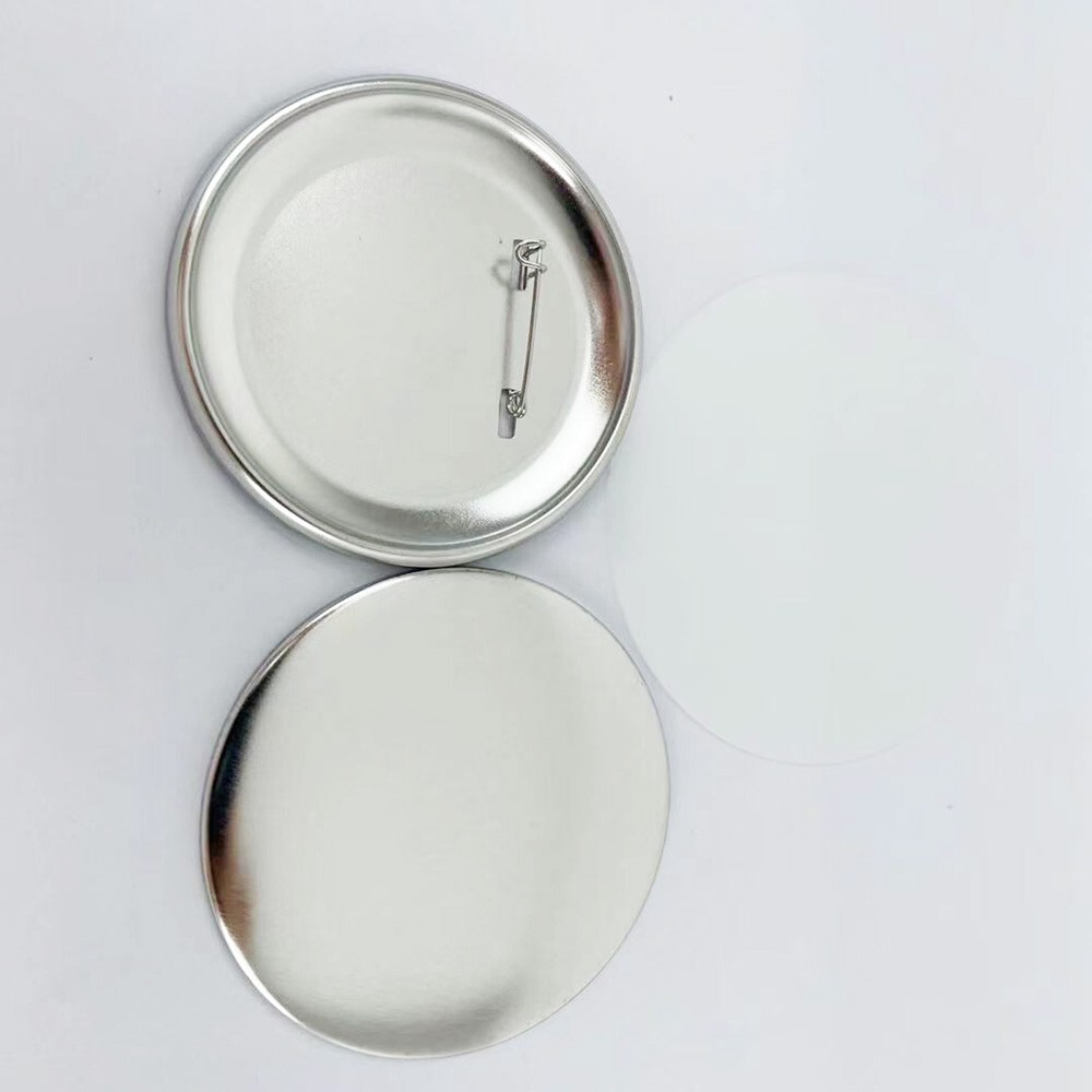 1-1/4" 32mm Button Badge Set Pin Back Parts for Button Maker Machine 100 Sets