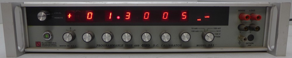 Electronic Development Corporation EDC 521 Programmable DC Calibrator w/GPIB