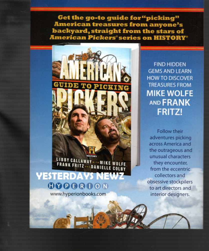 2013 print ad for American Guide to Picking Book