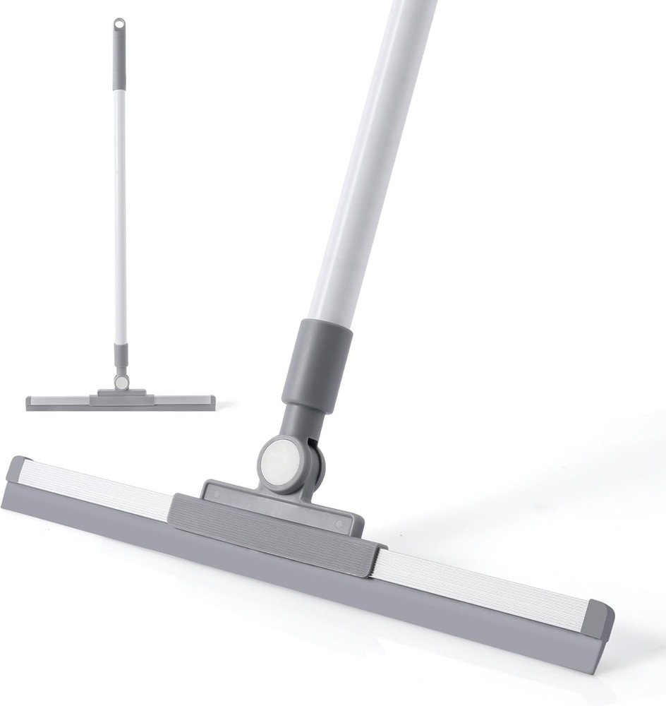 Rubber Floor Squeee Broom TPR Blade Adjustable Scrubber Squeee