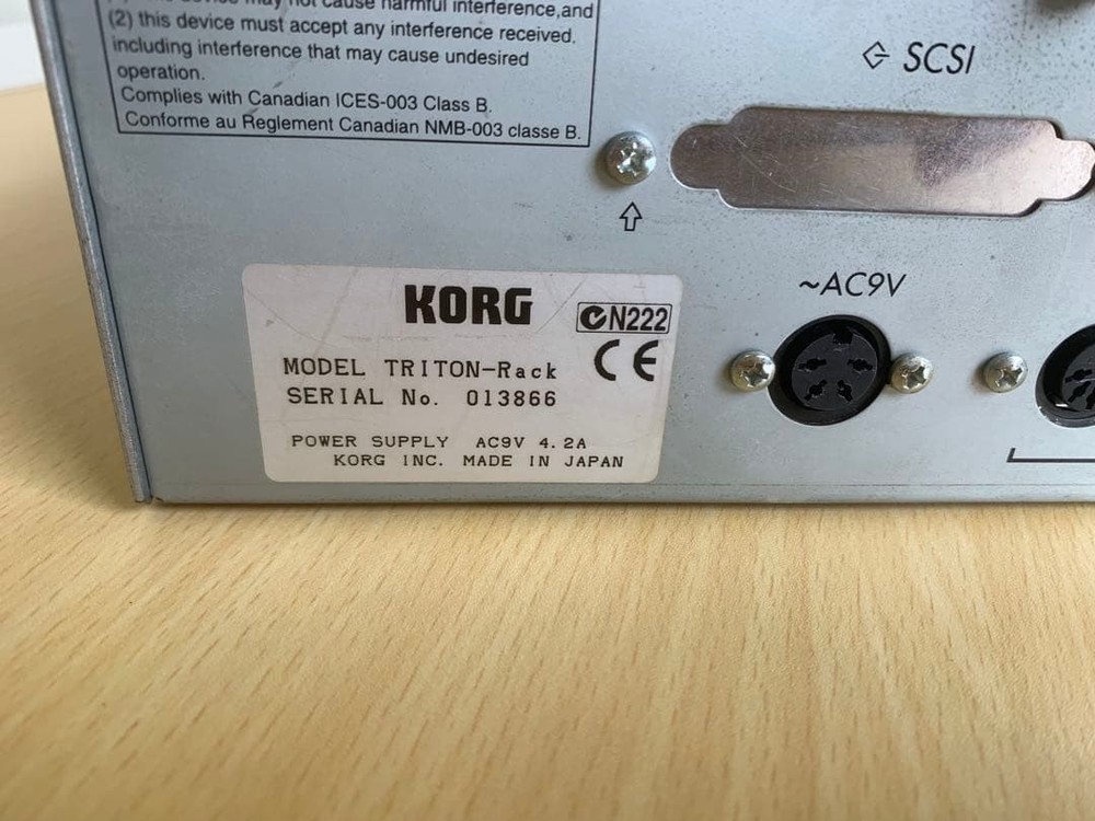 KORG TRITON Rack Synthesizer Working not tested