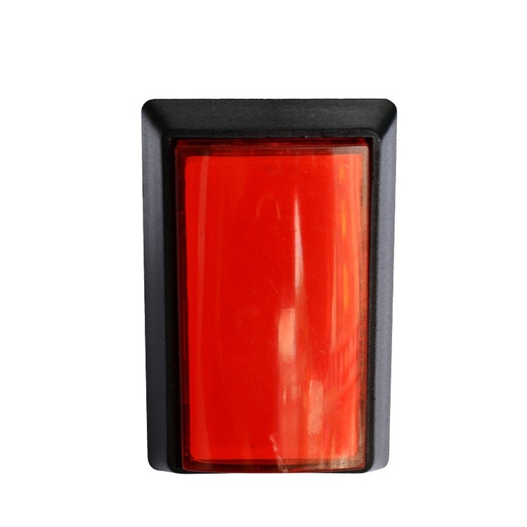 Red 30*50mm Arcade Square Rectangle Buttons LED Push Illumilated w/ Microswitch.