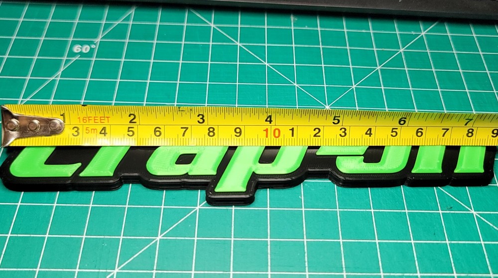 Crap-on 3D Printed Magnet (novelty) toolbox changing table Emblem "FREE" Decal