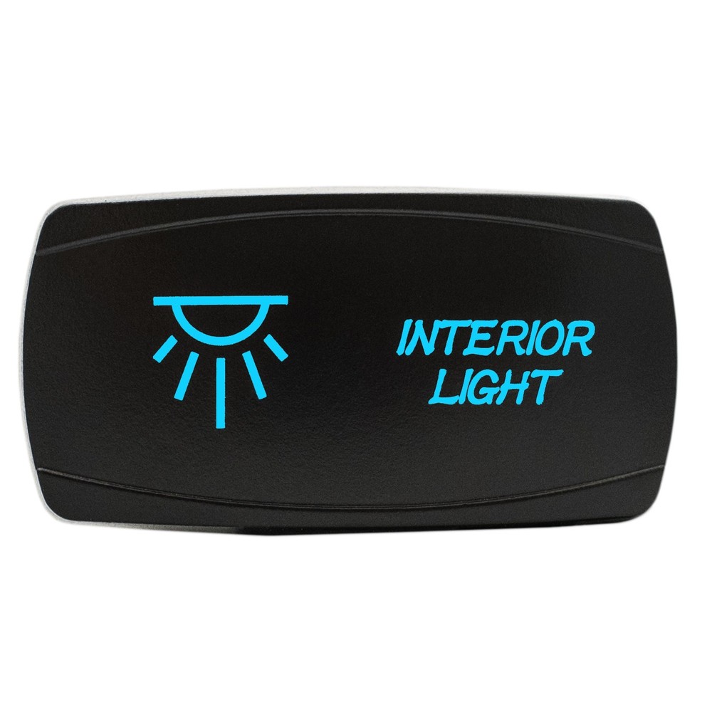 BLUE LED Horizontal INTERIOR LIGHT Rocker Switch 4WD 4X4 UTV Waterproof