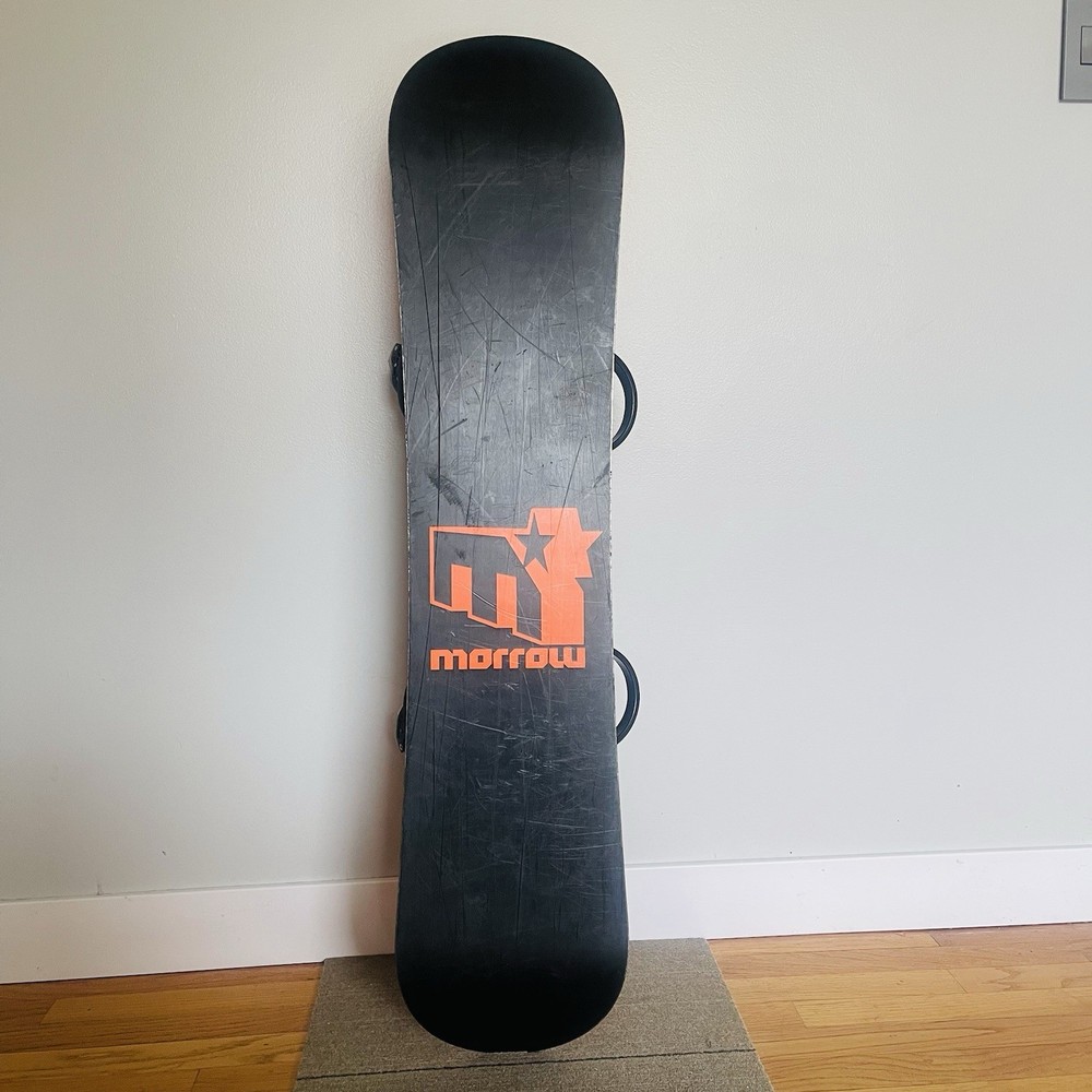 Morrow Trooper Snowboard Boys 45” Red Black Slider Bindings Soft Flex Hyper Core