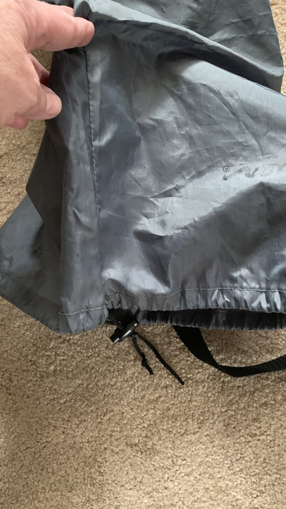 Eddie Bauer Lightweight Nylon Bag Drawstring~Duffle Style~One Strap~Charcoal