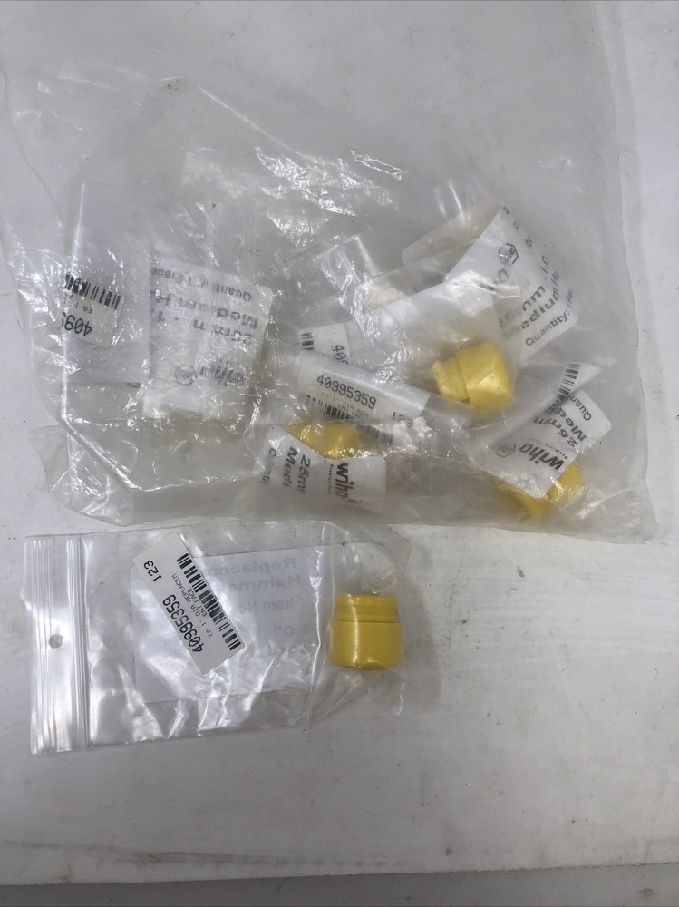WIHA REPLACEMENT HAMMER FACE REPLACEMENT 80200 25MM-1" MED HARD 6PK - NOS