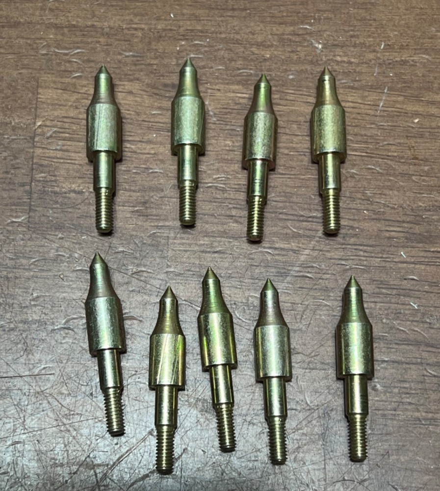 9 Archery Arrowheads Hunting Screw Points Practice Tips Target