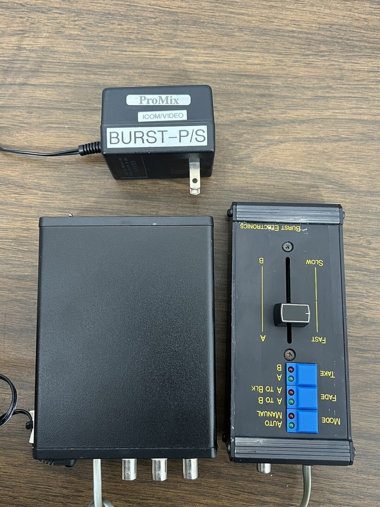 T7: Burst Electronics VMF-2 VIDEO MIXER/FADER Used, Works