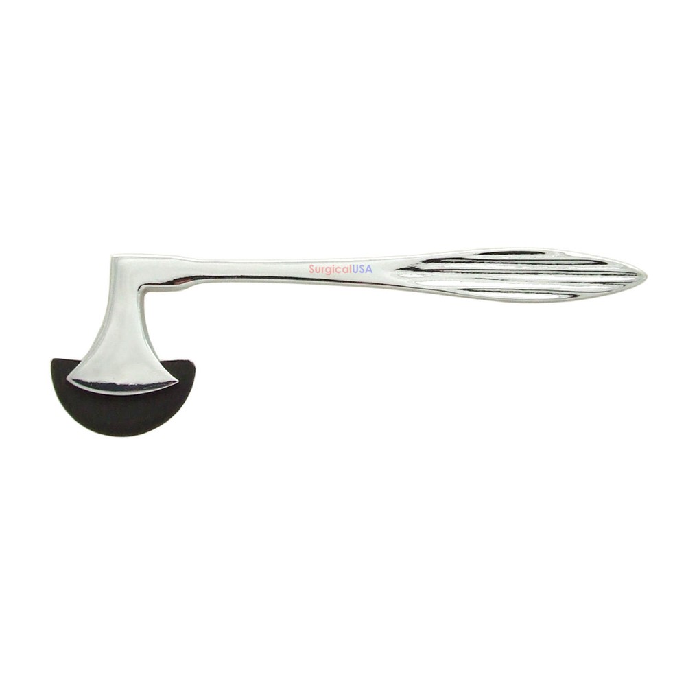 Berliner Percussion Reflex Hammer 6.75" Black Bumper Chrome Plated Handle