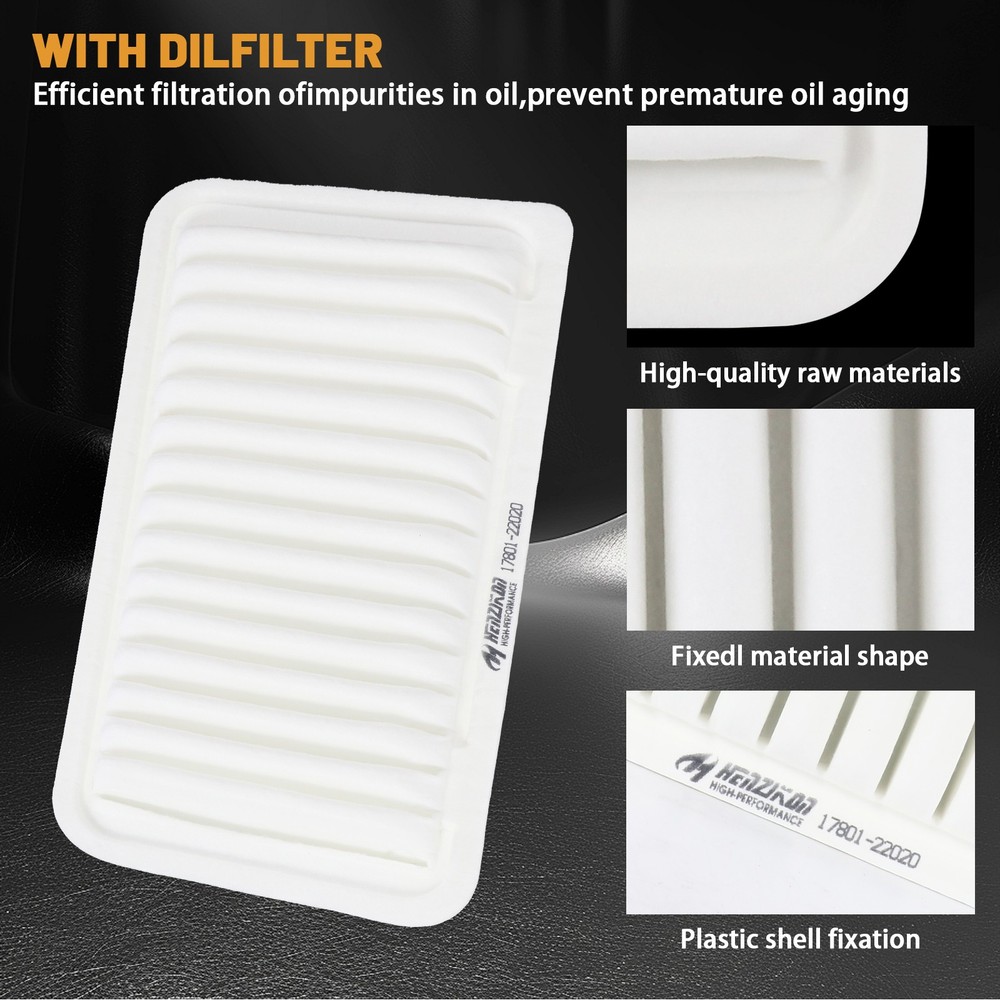 Combo Set Engine and Carbonized Cabin Air filter for Toyota Corolla & Matrix🔥