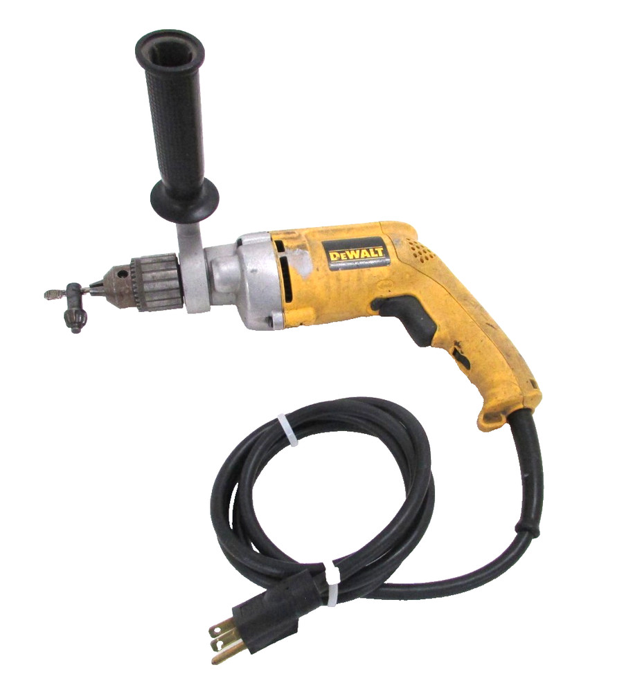 DEWALT TOOLS 1/2” ELECTRIC DRILL, DW235G, w/ SIDE HANDLE & CHUCK KEY