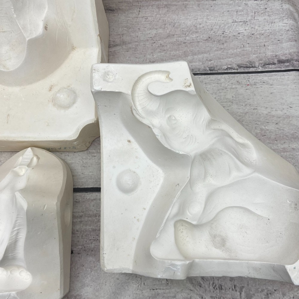 T & M Ceramic Casting Mold Elephant Figurines #TM-148