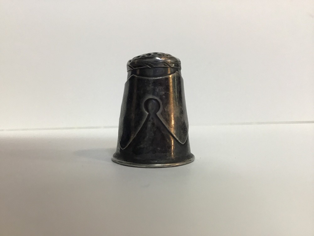 Vintage Old Navajo Sterling Silver Thimble