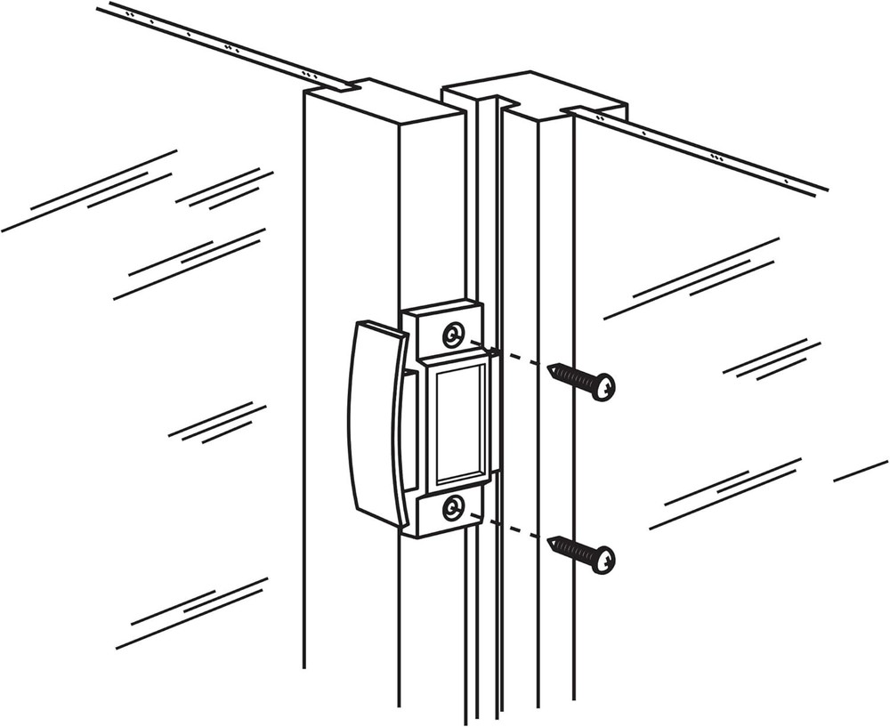 Heavy-Duty Diecast Spring-Loaded Sliding Window Latch & Pull - Black Finish