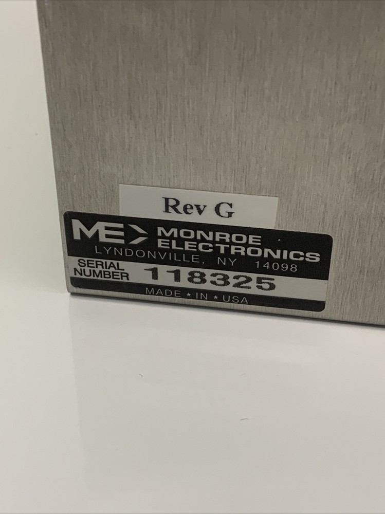 2 Monroe Electronics Cue Tone Encoder model 935A Video Production Cable Untested