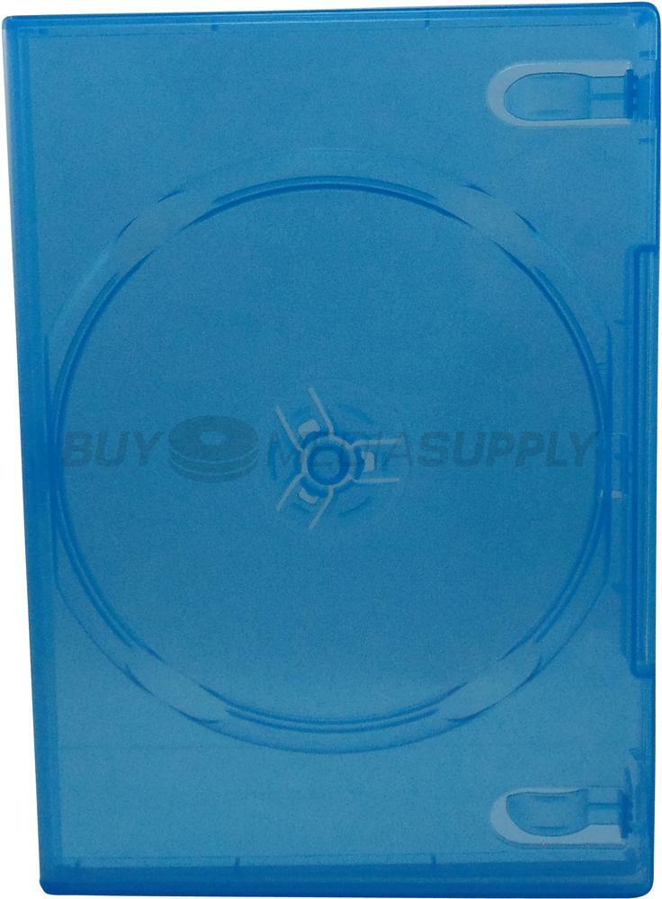 14mm Standard Clear Blue 1 Disc DVD Case Lot