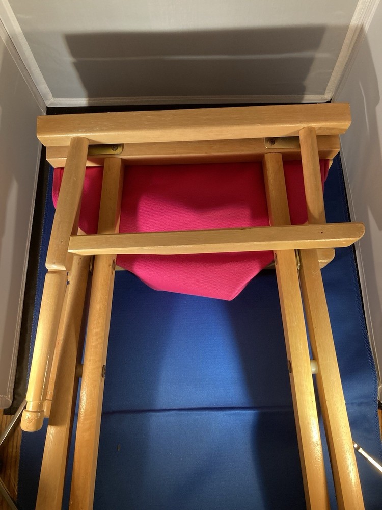 Wood Frame Canvas Classic Height Directors-Chair Missing Back Piece