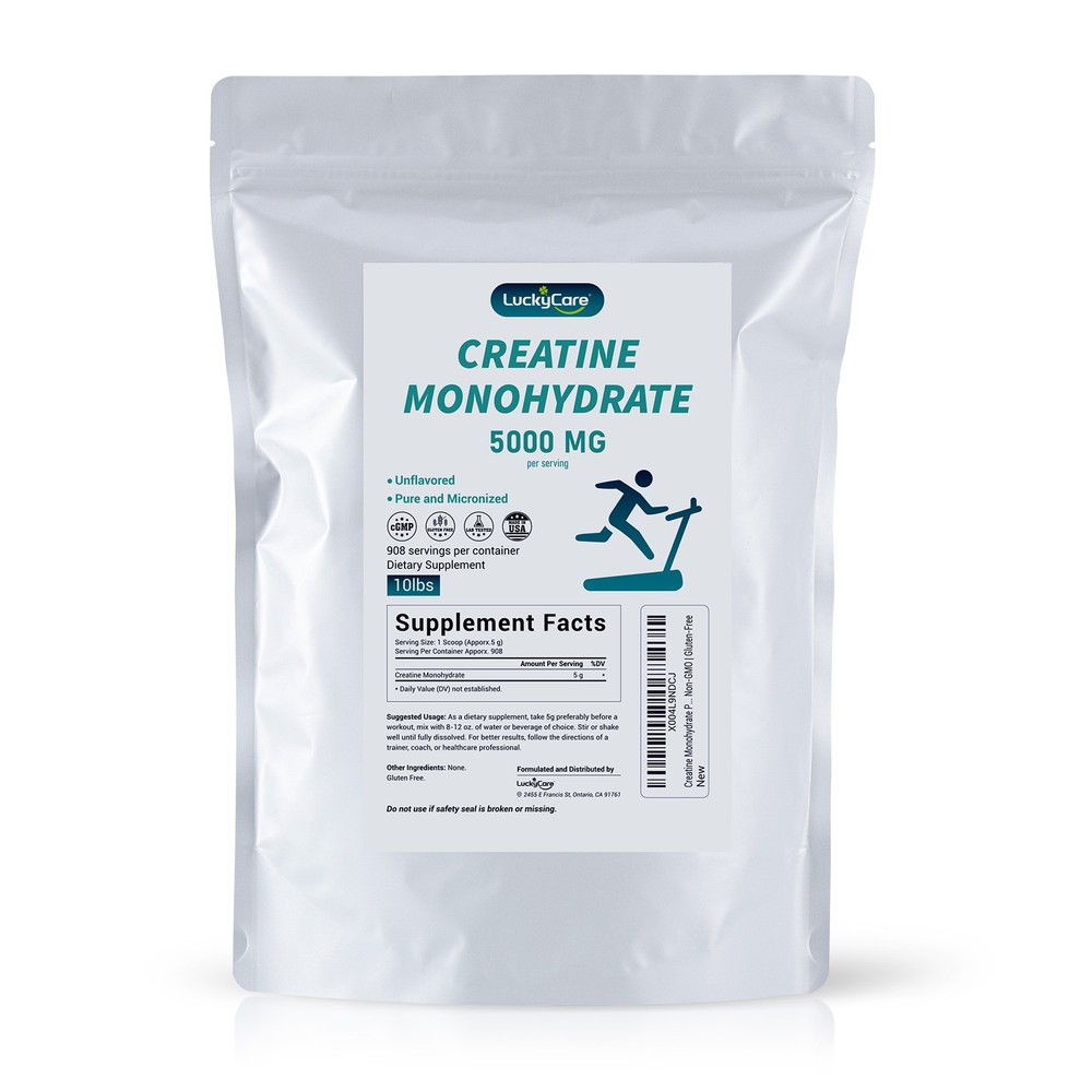 10 Lbs Pure Creatine Monohydrate - Unflavored Micronized Powder Dissolved Well