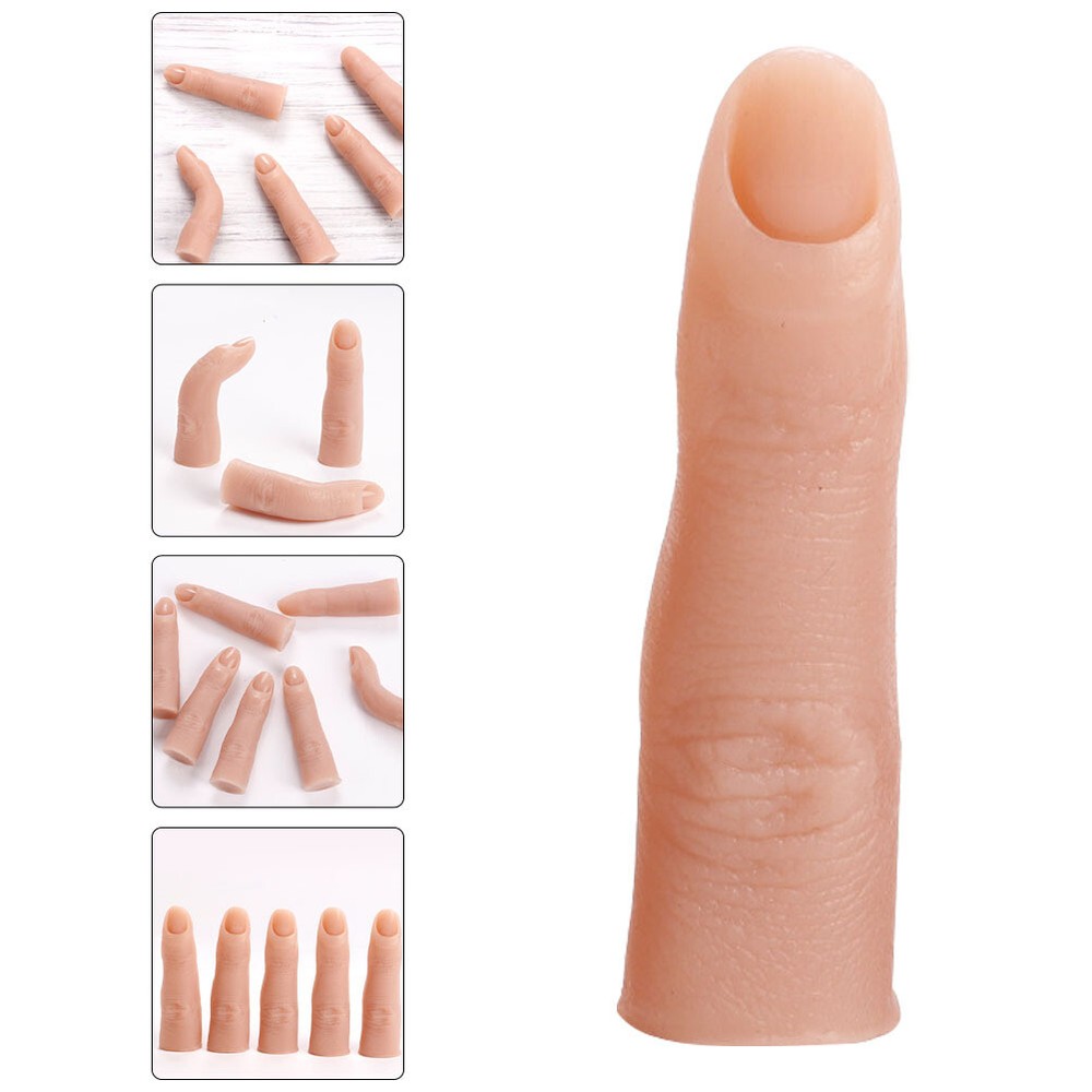 Prosthetic Finger Tips Realistic Silicone Hand Full Practice Tools Hands Fake