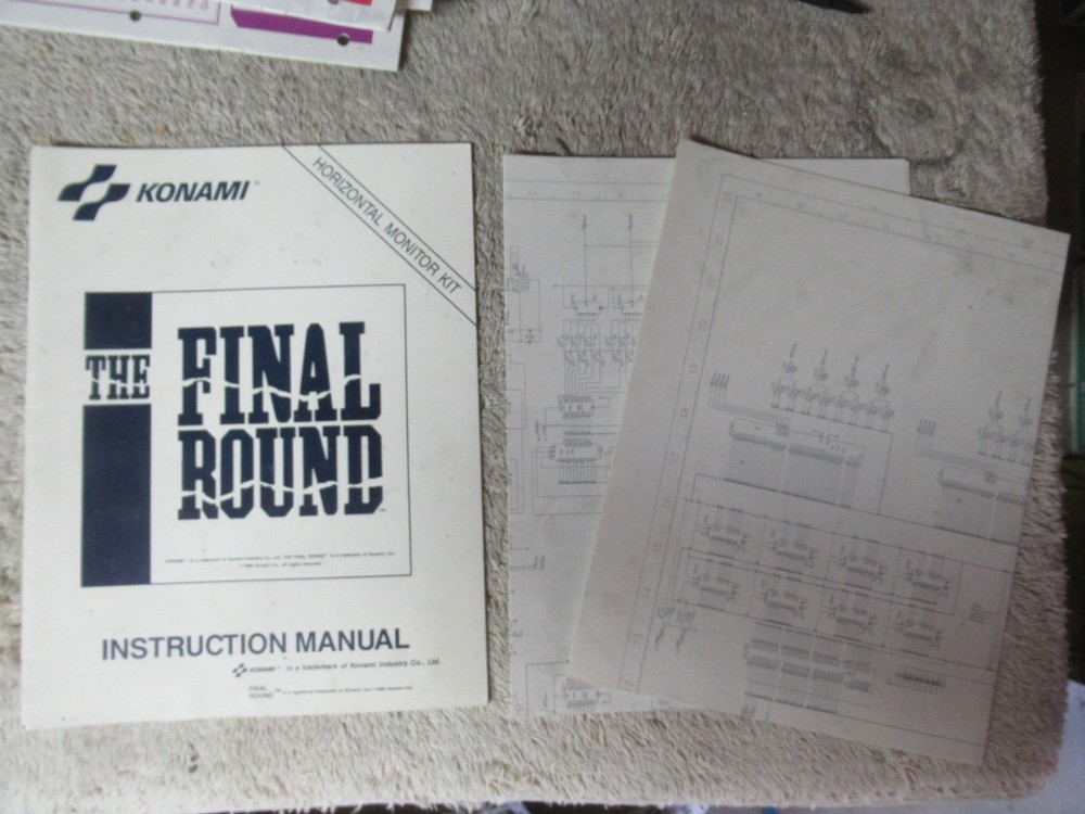 FINAL ROUND  KONAMI video game MANUAL