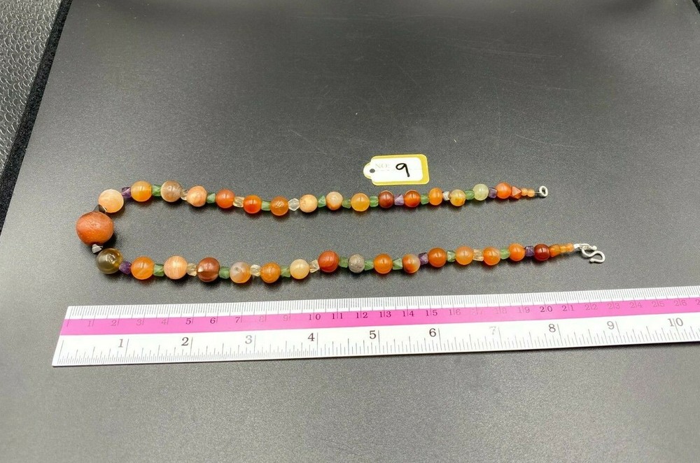 Old Ancient Antique Indo Greco Bactrian Old Beads Necklace