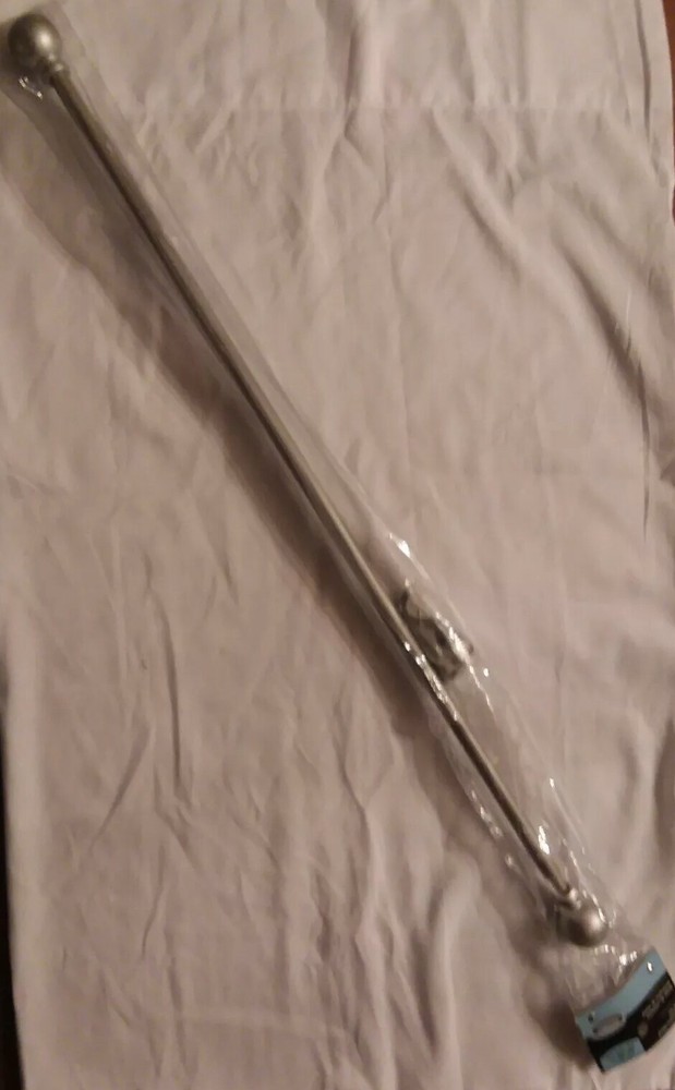 Kenny Decorative metal Rod Set 24-48" Silver. Adjustable