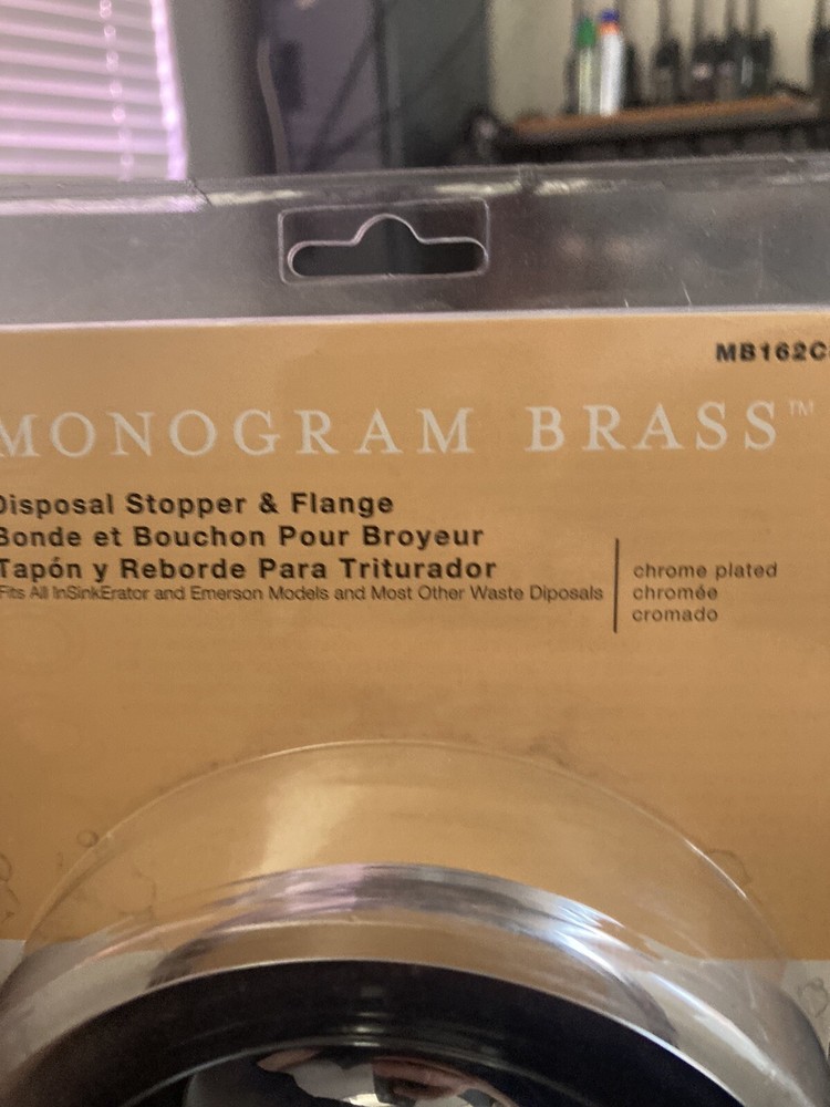 Monogram Brass Garbage Disposal Flange with Stopper - MB162CP