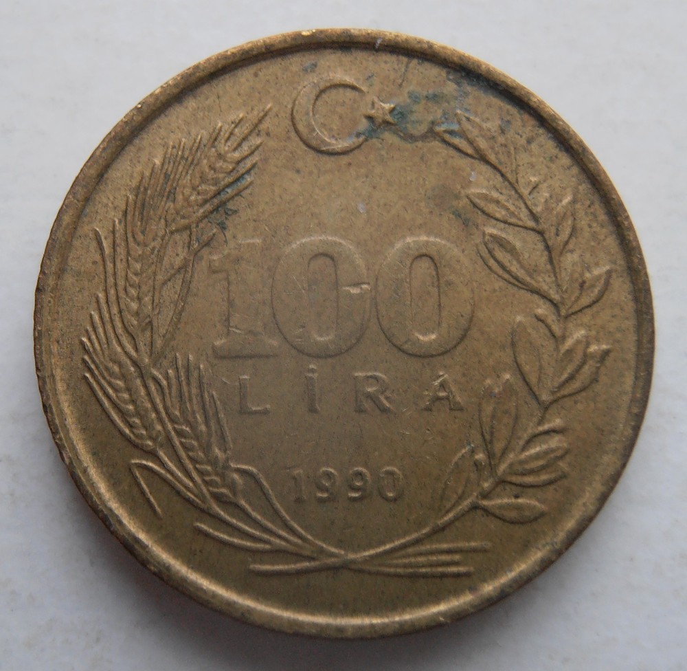 TURKEY 100 LIRA 1990