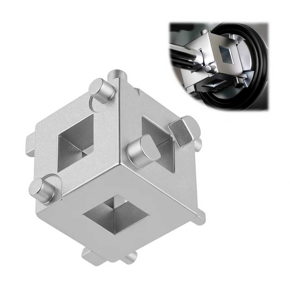 3/8" Brake Caliper Compression Tool - 6-Face Rear Disc Brake Piston Compressor