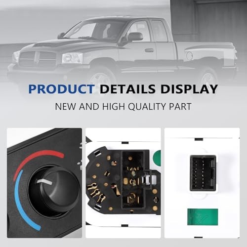 Heater Climate Control Panel Module Fits 2006-2007 Ram 1500 Ram 2500 Ram 3500,