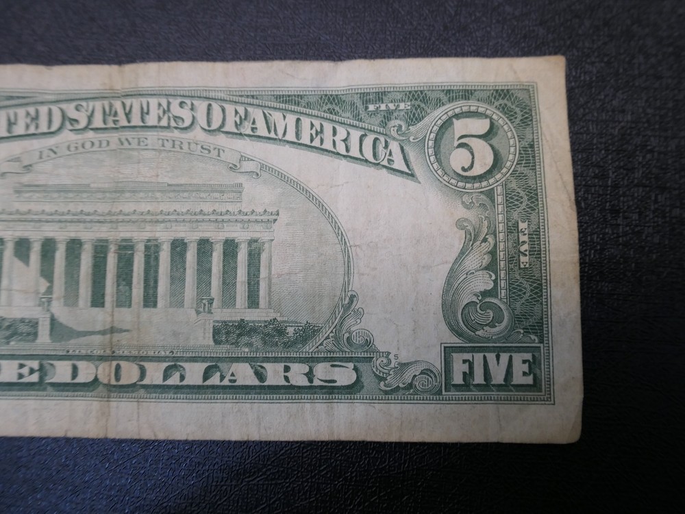 1963 $5 Dollar Red Seal