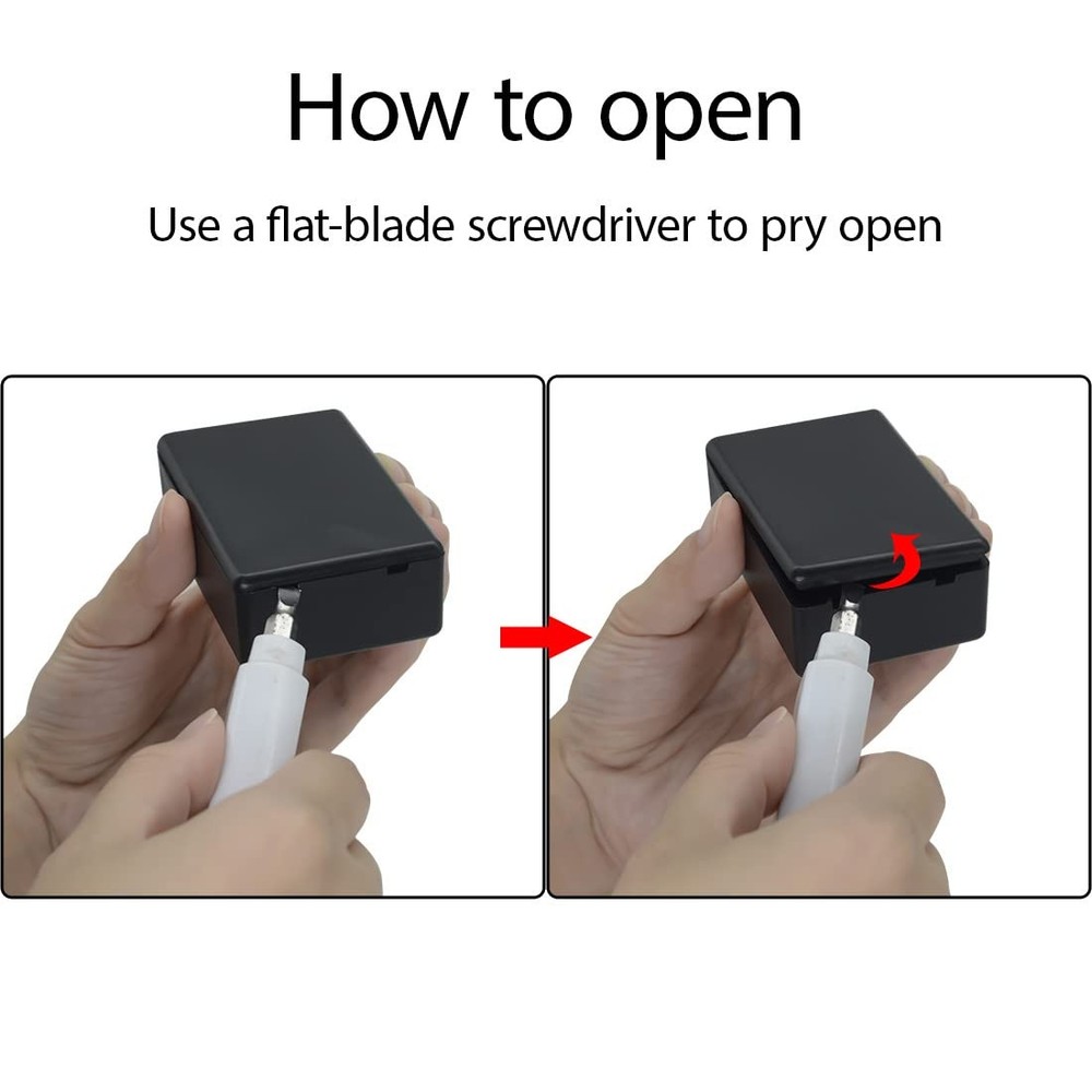 5 Pieces Plastic Project Boxes Junction Case for Electronic Project, Black 3....