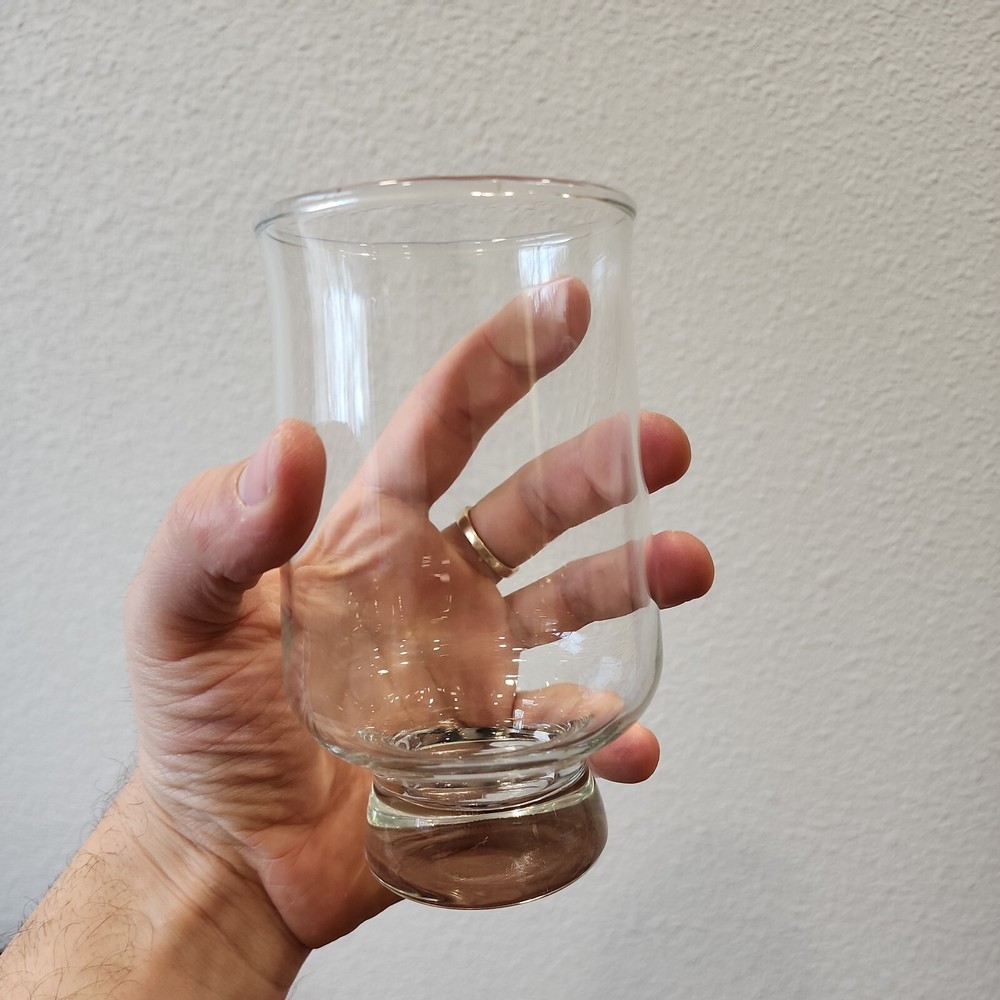 Aurora by Tuscany Crystal Solid Base drinkware Stackable 16 oz Glasses MCM