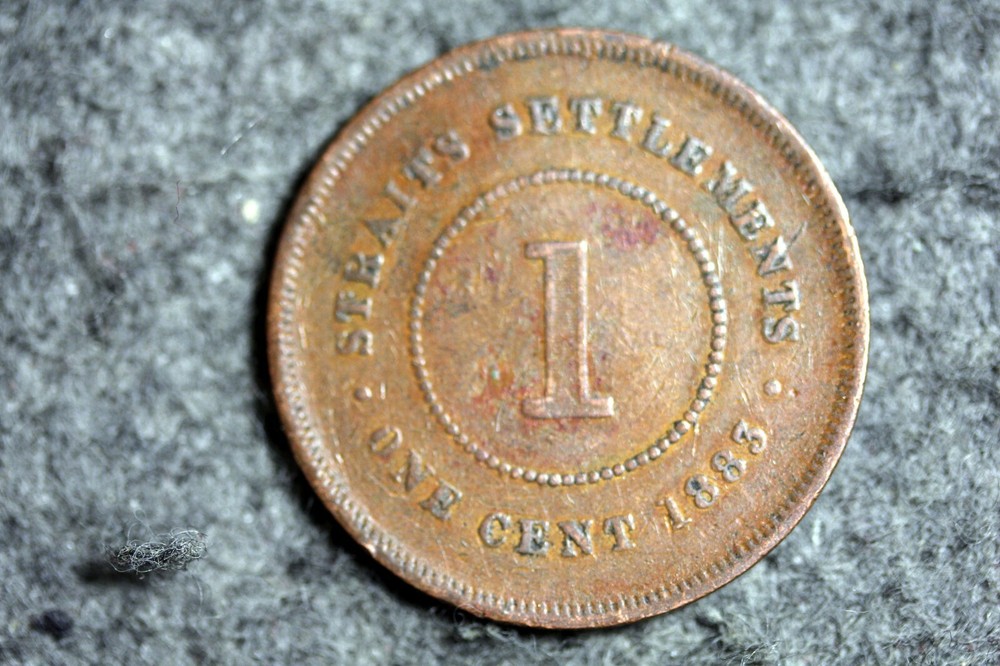1883 - Straits Settlements 1 One Cent!! #J17573