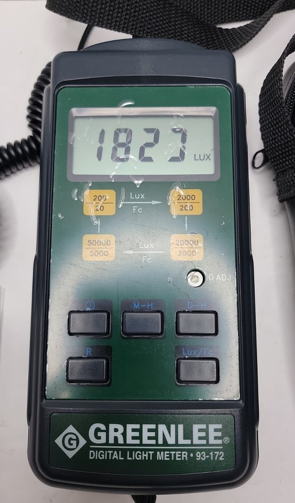 Greenlee DIgital Light Meter 93-172 With Case & Sensor