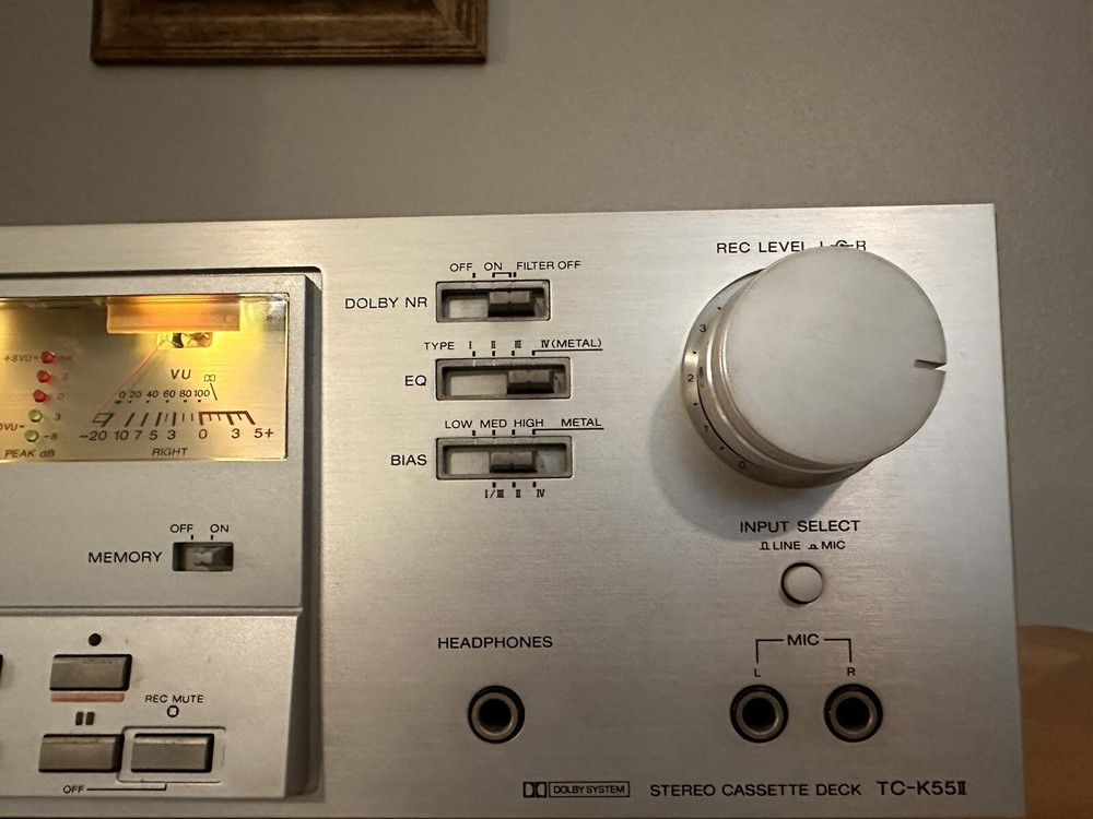 Sony TC-K55II Cassettendeck Tape Deck Powers On READ