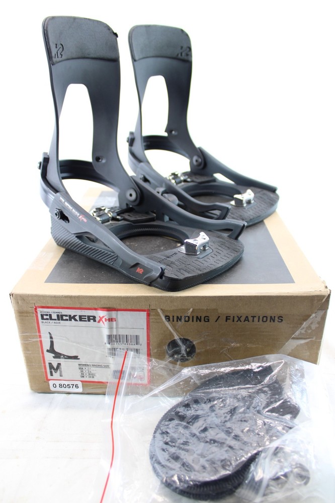 K2 Clicker X HB Used Womens Snowboard Binding Size Medium #080576