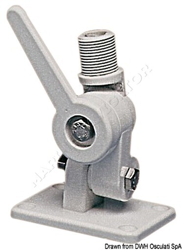 Osculati Knuckle Base with Eccentric Ground Locking System for GPS Antennas