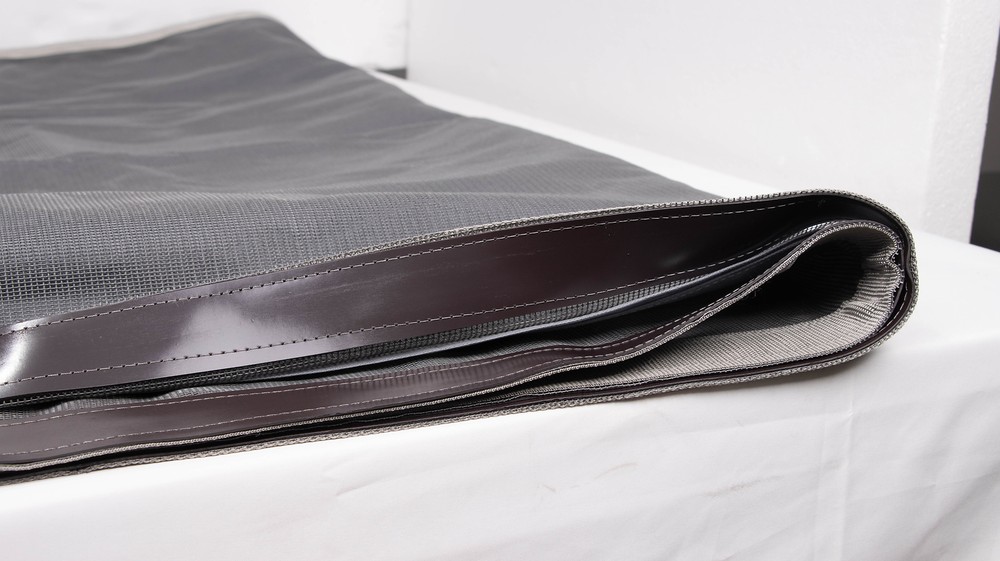 Toy Hauler Screen Door for Steel Frame Ramp Doors Up to 90 inch Tall with tape