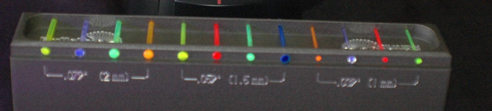 Bright Visibility 2mm/.080" Fluorescent Fiber Optic rods 1st class!