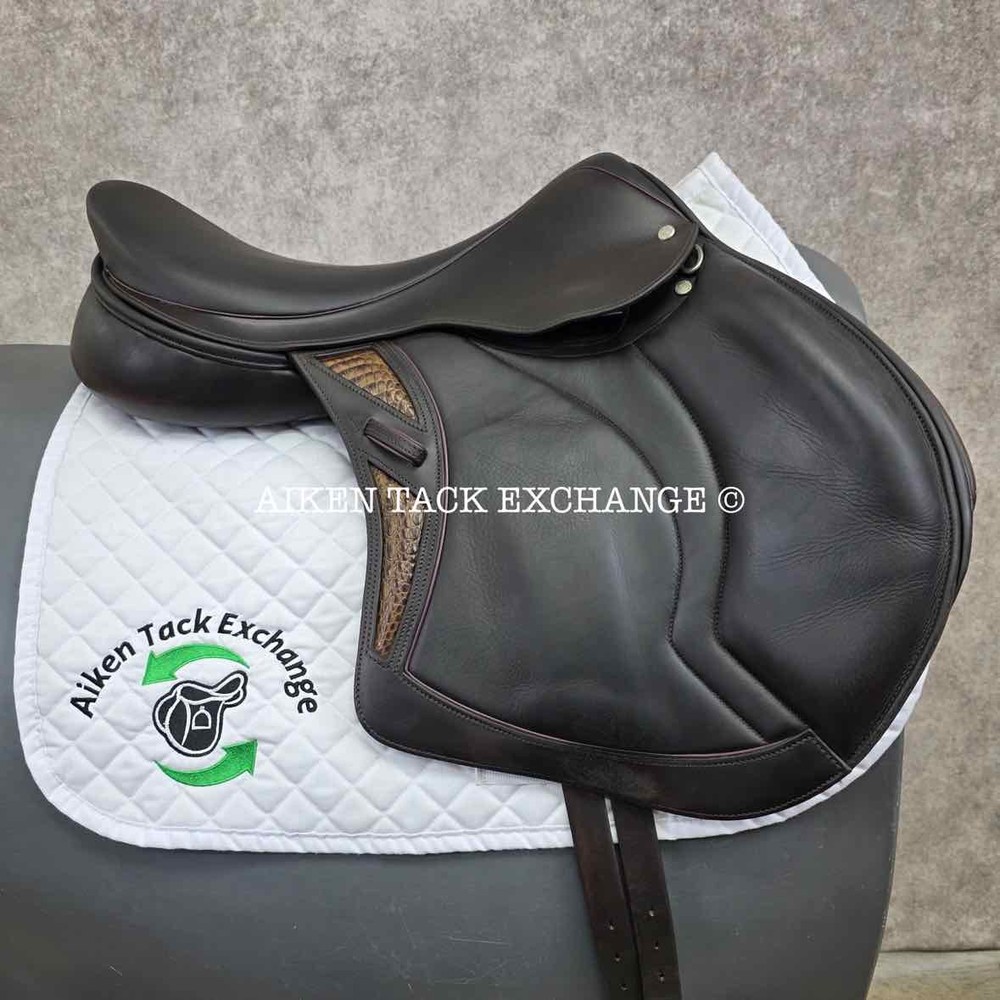 2021 Stackhouse Monoflap Jump Saddle, 18" Seat (Read Description)