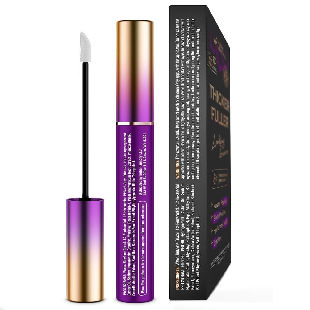 Eyebrow Growth Serum – Peptide Brow Serum for Fuller, Thicker Looking Brows – Bi